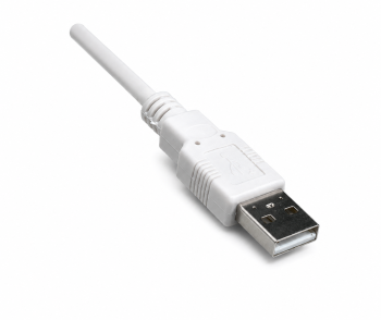 DINIC USB 2.0 Kabel A Stecker auf B Stecker, 28 AWG / 2C, 26 AWG / 2C, grau, DINIC Polybag, Länge 2m