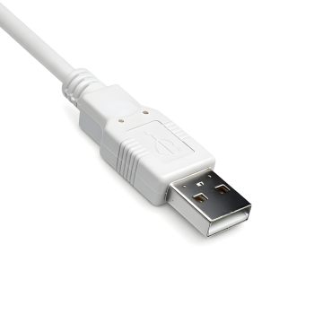 DINIC USB 2.0 Kabel A Stecker auf B Stecker, 28 AWG / 2C, 26 AWG / 2C, grau, DINIC Polybag, Länge 3,00m