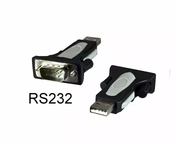 DINIC USB 2.0 converter USB to serial DB9, RS232 adapter incl. 0.80m USB cable