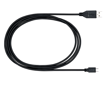 Micro USB cable A plug to micro B plug, black, DINIC polybag, 2.00m