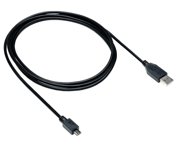 Micro USB cable A plug to micro B plug, black, DINIC polybag, 2.00m