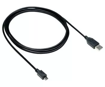 DINIC USB Cable micro B male to USB A male, black, 0,50m