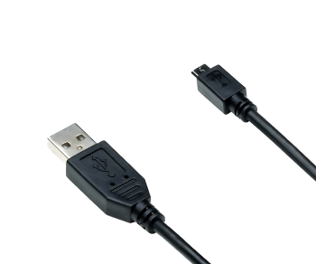Micro USB cable A plug to micro B plug, black, DINIC polybag, 2.00m