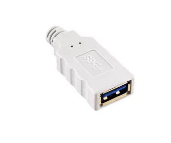 Prolunga USB 3.0, da spina A a presa A, contatti placcati in oro, bianco, 2,00 m, sacchetto