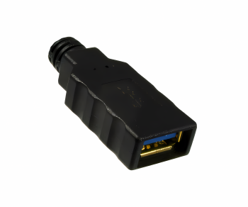 USB 3.0 Verlängerung, A Stecker auf A Buchse, vergoldete Kontakte, schwarz, 2,00m, DINIC Box