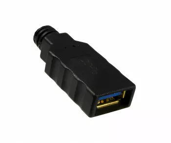 USB 3.0 Verlängerung, A Stecker auf A Buchse, vergoldete Kontakte, schwarz, 2,00m, DINIC Box