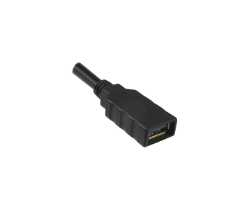 Prodlužovací kabel USB 3.0, zástrčka A do zásuvky A, pozlacené kontakty, černý, 2,00 m, polybag DINIC