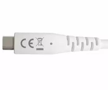 Kabel DINIC USB C 4.0, 240 W PD, 40 Gb/s, bílý, 0,5 m, typ C na C, vnější průměr 5,2 mm, TPE, čip E-Mark, krabička DINIC