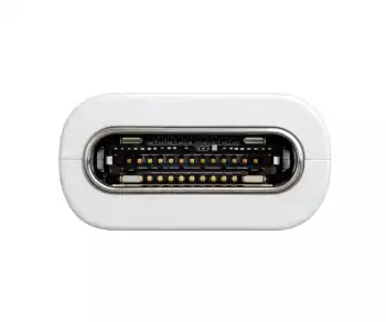 Kabel DINIC USB C 4.0, 240 W PD, 40 Gb/s, bílý, 0,5 m, typ C na C, vnější průměr 5,2 mm, TPE, čip E-Mark, krabička DINIC