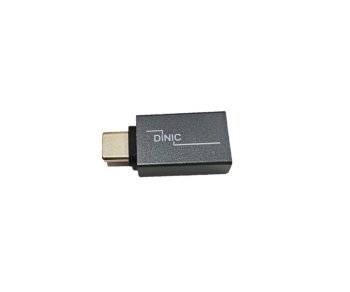 Adapter, USB C male to USB A female aluminum, space grey