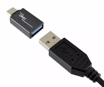 Adattatore, spina USB C a presa USB A alluminio, grigio spazio