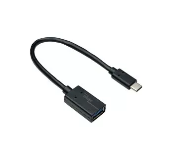 Adapter USB-C typu C do gniazda 3.0 A, z obsługą OTG, czarny, 0,20 m, DINIC Box