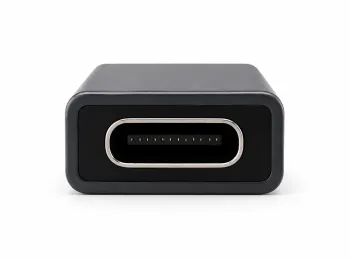 Адаптер, USB A щепсел към USB C гнездо, алуминиев, космическо сив