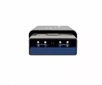 Adapter, USB A plug to USB C socket aluminium, space grey, DINIC Box