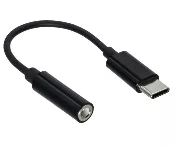USB-C Adapter for 3,5mm Audio jack, 0,13m, black