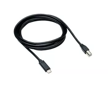 USB-kabel type C naar USB 2.0 B-stekker, zwart, 0,50 m, DINIC-doos (kartonnen doos)