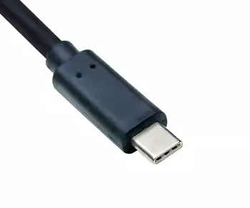 C-tüüpi USB-kaabel USB 2.0 B-pistikusse, must, DINIC-polükott, 0,50m