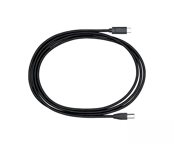 USB Kabel Typ C auf USB 2.0 B Stecker, schwarz, DINIC Polybag, 2,00m