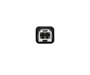USB Kabel Typ C auf USB 2.0 B Stecker, schwarz, DINIC Polybag, 2,00m