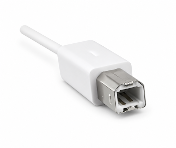 Cavo USB tipo C a spina USB 2.0 B, bianco, 2,00 m, confezione blister DINIC