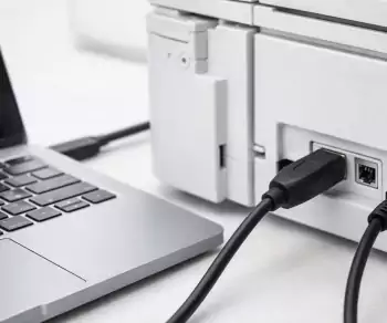 Kabel USB typu C na konektor USB 2.0 B, černý, krabička DINIC s eurootvorem, 5,00 m