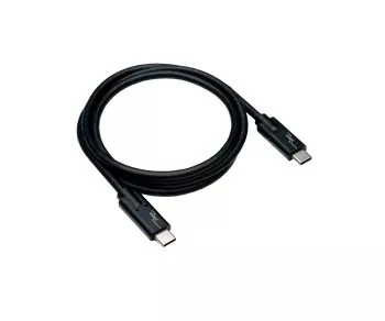 Кабел USB 3.2, тип C към щепсел C, до 20 GBit/s и 100W (20V/5A) зареждане, черен, 0,50 м, кутия DINIC (картонена кутия)