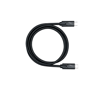 USB 3.2 data- ja latauskaapeli, C-C-tyypin pistoke, tukee 100W (20V/5A) latausta, musta, DINIC-kotelo, jossa on euroreikä, 0,50m.