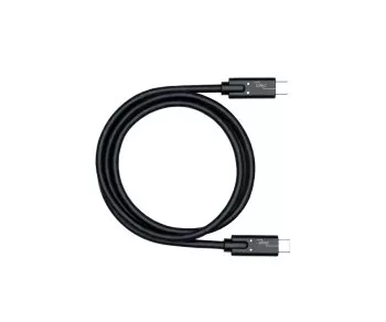 Кабел USB 3.2, тип C към щепсел C, до 20 GBit/s и 100W (20V/5A) зареждане, черен, 0,50 м, кутия DINIC (картонена кутия)