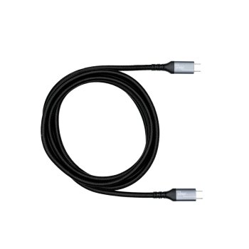 USB 3.2 HQ Daten u. Ladekabel Typ C-C Stecker, unterstützt 100W (20V/5A) Aufladung, 20 GBit/s, schwarz, Box mit Euroloch, 1m
