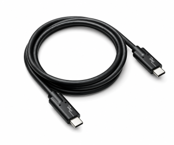 Câble de données et de charge USB 3.2, type C-C mâle, supporte une charge de 100W (20V/5A), noir, polybag, 1m