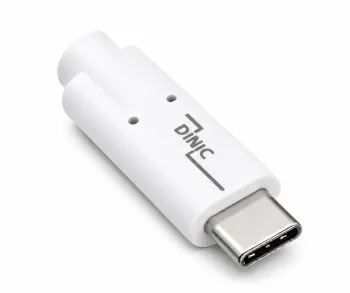 USB 3.2 кабел за пренос на данни и зареждане, тип C-C щепсел, поддържа 100W (20V/5A) зареждане, бял, полиетиленов плик DINIC, 2 м