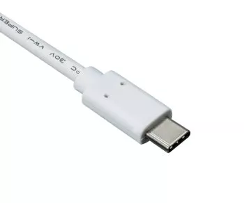 Kabel USB 3.1 typ C - 3.0 A , bílý, 5Gb/s, 3A nabíjení, 2m, polybag