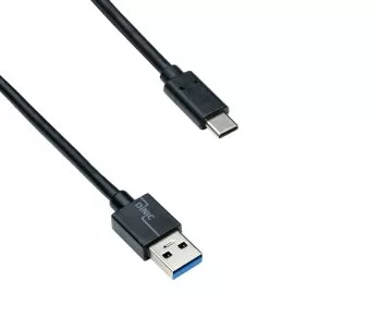 USB 3.1 Cable C male to 3.0 A male, black, 1,00m