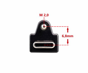 USB 3.1 cable type C+locking - USB 3.0 A, USB C-A cable with locking mechanism on type C plug, black, 2m