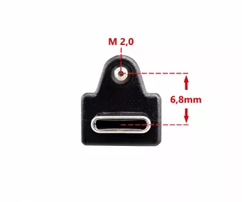 USB 3.1 cable type C+locking - USB 3.0 A , 2m USB C-A cable with locking mechanism on type C plug