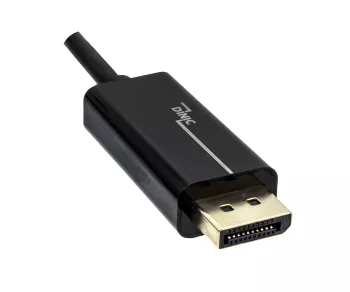 USB 3.1 Kabel Typ C Stecker auf DisplayPort Stecker, 4K*2K@60Hz, schwarz, DINIC Polybag, 2m