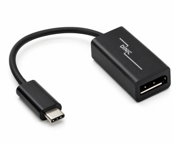 Adattatore USB 3.1 Tipo C maschio a DisplayPort femmina, 4K*2K@60Hz, nero, DINIC Polybag