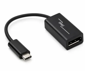 Adattatore USB 3.1 Tipo C maschio a DisplayPort femmina, 4K*2K@60Hz, nero, DINIC Polybag