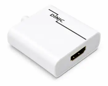 Adapter USB type C plug to HDMI socket, 4K*2K@60Hz, HDR, white, DINIC polybag
