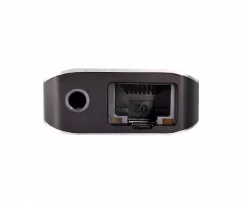 USB-C 9-in-1 adapter, HDMI 4K/60Hz, 3,5mm audio 2x USB-A, USB-C laad PD, USB-C data, SD/TF, RJ45, DINIC Box