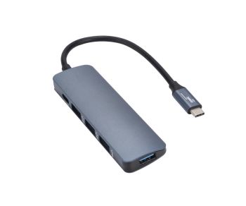 DINIC USB-C-Hub mit vier USB-A-Anschlüssen und USB-C-PD-Ladeeingang