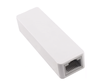 Adapter USB C plug / RJ45 Gbit LAN, 10/100/1000 Mbps with auto detection, white, DINIC polybag, length 0.20m