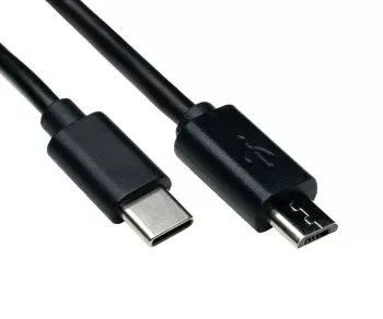 USB 3.1 Cable Type-C - micro B, black, Box, 1.00m, DINIC Box