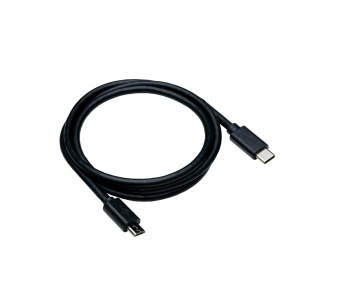 Cabo USB 3.1 tipo C macho para micro B macho, preto, embalagem DINIC Polybag, 1,00 m