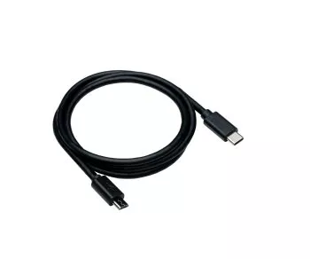 USB 3.1 kabelis no C tipa kontaktdakšas uz mikro B tipa kontaktdakšu, melns, 1,00 m, DINIC polipakete