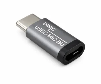 Адаптер, USB C щепсел към micro USB гнездо, алуминий, космическо сиво