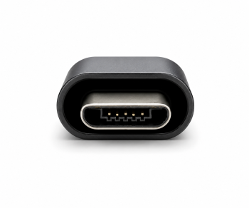 Adaptateur, Micro mâle vers USB C femelle, Box Alu, space gris, DINIC Box