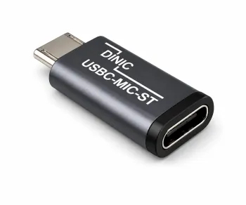 Адаптер, микро щепсел към USB C гнездо, алуминий, космическо сиво