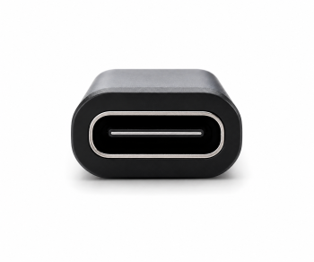 Adaptateur, Micro mâle vers USB C femelle Alu, space gris