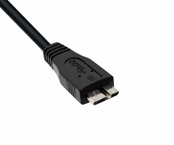 Kabel USB C auf USB 3.0 micro B, schwarz, 1m DINIC Polybag